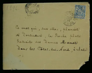 Envelop van een brief aan Berthe Morisot, 1894